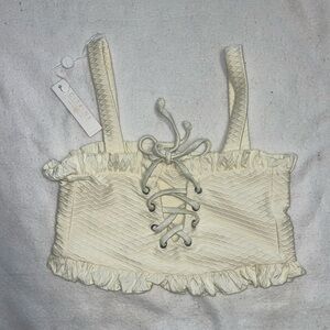 Free people - ruffle bikini top